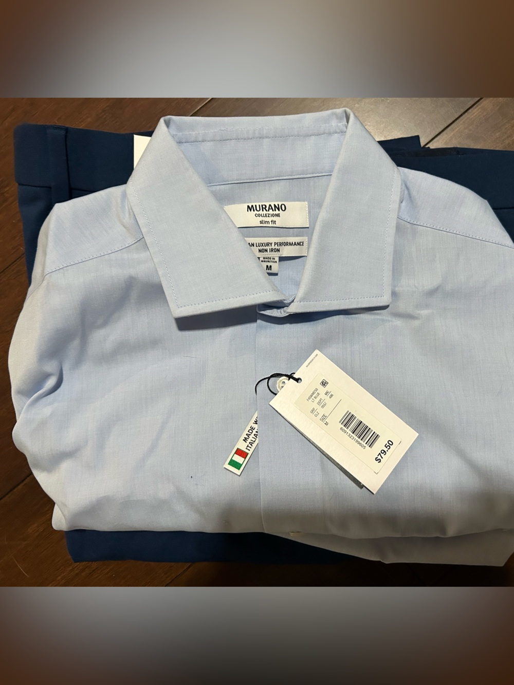 Murano Light Blue Button-Up Dress Shirt